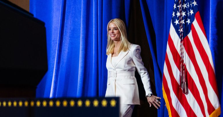 As White House Steers Justice Dept., Bondi Embraces Role of TV Messenger